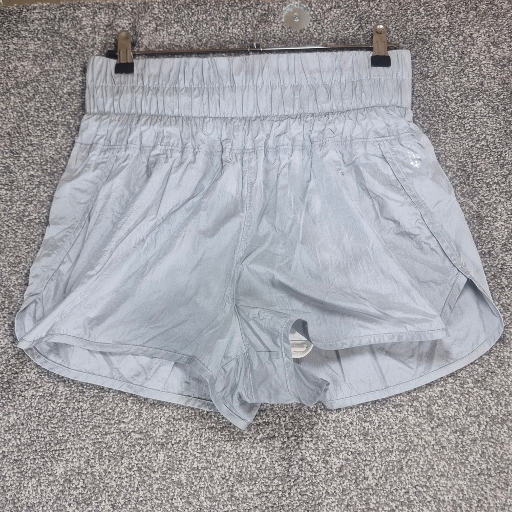 Free People FP Movement Shorts Womens Large Gray The Way Home Athletic Running